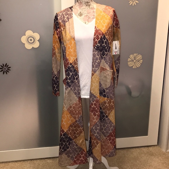 Lularoe Sarah Long Duster Cardigan Nwt 